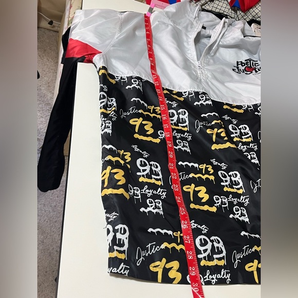 Chemistry men’s Y2K poetic justice jacket featuring Tupac,mens Size L - Picture 5 of 7